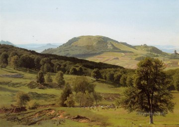 Landscape Hill and Dale Albert Bierstadt Mountain Oil Paintings
